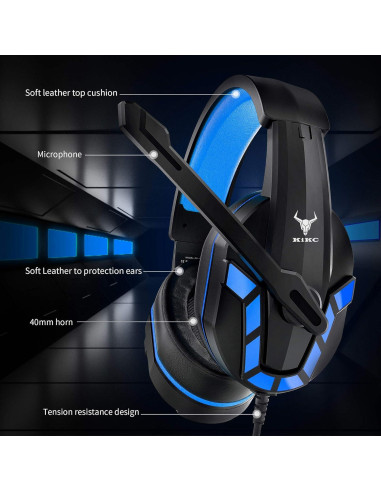 Auriculares Gaming DAKSING PS-4 con Micrófono y Control de Volumen