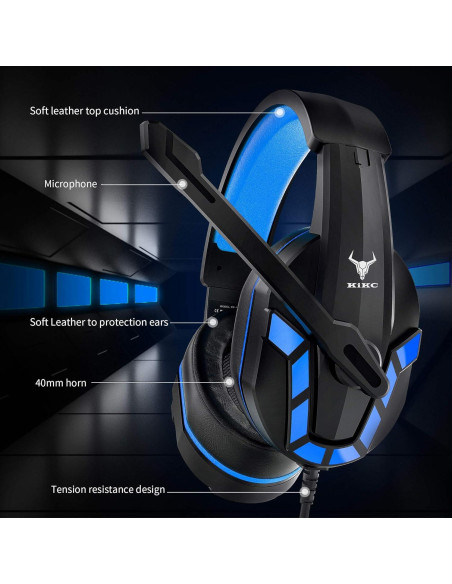 Auriculares Gaming DAKSING PS-4 con Micrófono y Control de Volumen