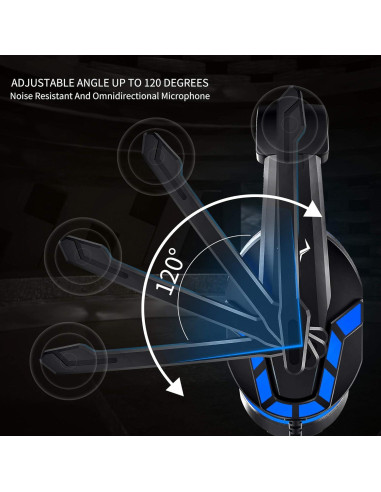 Auriculares Gaming DAKSING PS-4 con Micrófono y Control de Volumen