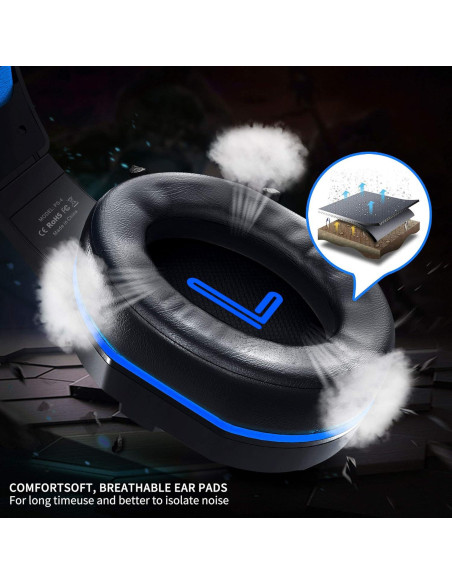 Auriculares Gaming DAKSING PS-4 con Micrófono y Control de Volumen