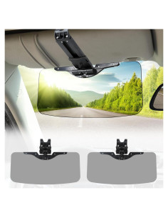 Extensor de Visera Solar GQLHYD ZYB-2S Negro - Juego de 2