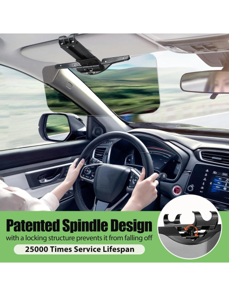 Extensor de Visera Solar GQLHYD ZYB-2S Negro - Juego de 2