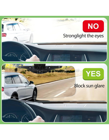 Extensor de Visera Solar GQLHYD ZYB-2S Negro - Juego de 2