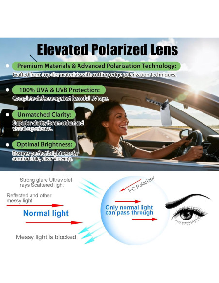 Extensor de Visera Solar GQLHYD ZYB-2S Negro - Juego de 2