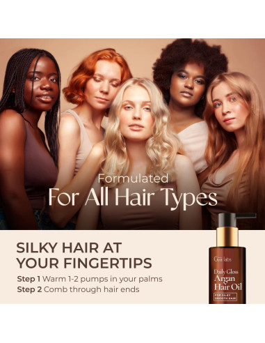 Aceite de Argán Gya Labs Daily Gloss 100 ml - Cabello Brillante y Suave