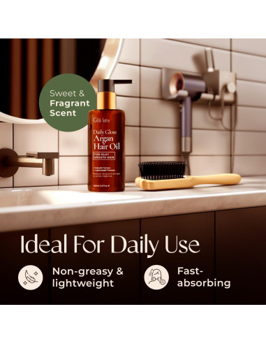 Aceite de Argán Gya Labs Daily Gloss 100 ml - Cabello Brillante y Suave