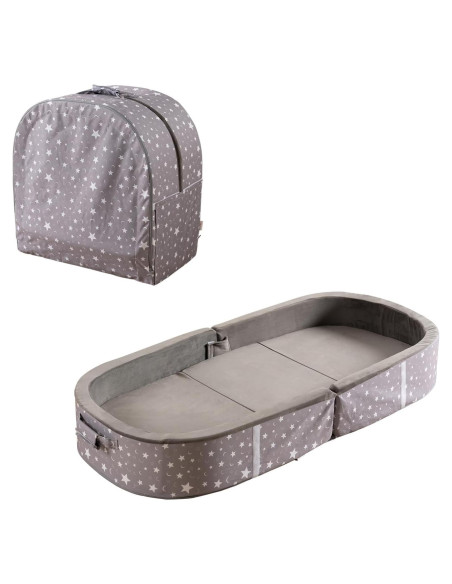 Cama de viaje portátil BYBYME - Cuna plegable impermeable 134.6x63.5 cm