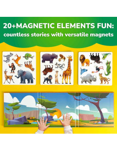 Puzzle Magnético de Viaje QUOKKA África - 20 Piezas para Niños 2