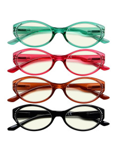 Gafas de Lectura CessBlu 2.5x Ovaladas para Mujeres - Bloqueo Luz Azul