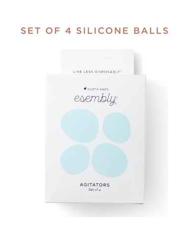 Agitadores de Silicona Esembly para Lavadora y Secadora - 4 Piezas