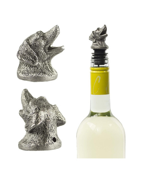 Vertedor de Vino TXOKO Acero Inoxidable con Tapón Extra