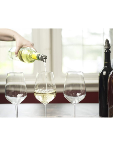 Vertedor de Vino TXOKO Acero Inoxidable con Tapón Extra