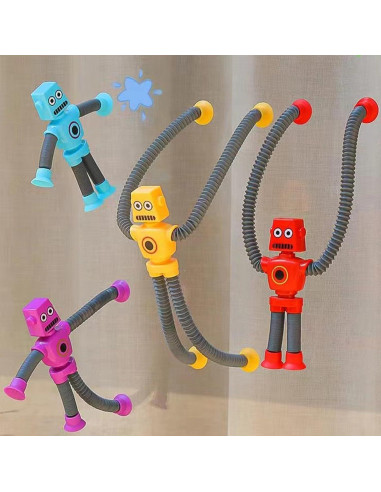 Juguete Robot de Ventosa Limpskys 12 Paquete Sensorial