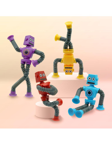 Juguete Robot de Ventosa Limpskys 12 Paquete Sensorial