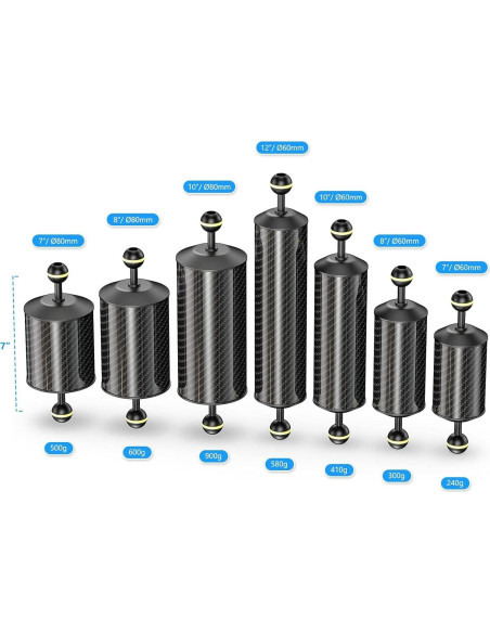 Brazo Flotante de Fibra de Carbono Sea Frogs GA-8 30.48cm