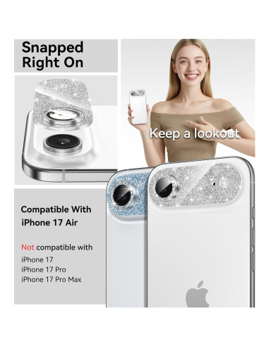 Protector de Lente de Cámara Matekxy para iPhone 17 Air - Vidrio Templado 9H