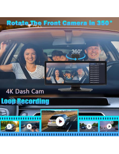 Pantalla Carplay Inalámbrica Antika 10.26" 4K con Cámara 1080p 2