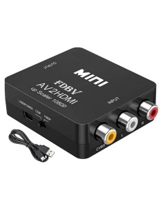 Convertidor RCA a HDMI FDBV AV2HDMI 1080P para TV y Consolas