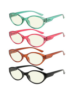 Gafas de Lectura CessBlu 2.5x Ovaladas para Mujeres - Bloqueo Luz Azul 2