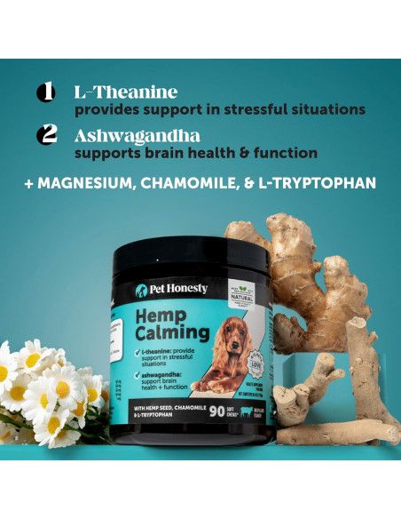Masticables Calmantes para Perros Pet Honesty 90ct Hígado de Res