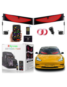 Ojos LED para Parabrisas RHYVON EMD, Control Remoto y APP