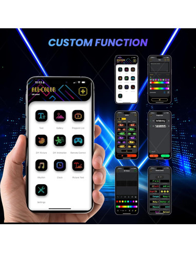 Ojos LED para Parabrisas RHYVON EMD, Control Remoto y APP