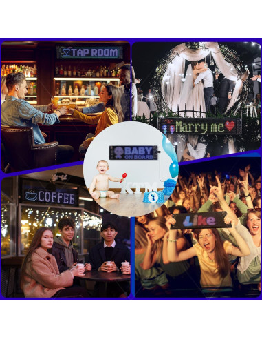 Ojos LED para Parabrisas RHYVON EMD, Control Remoto y APP