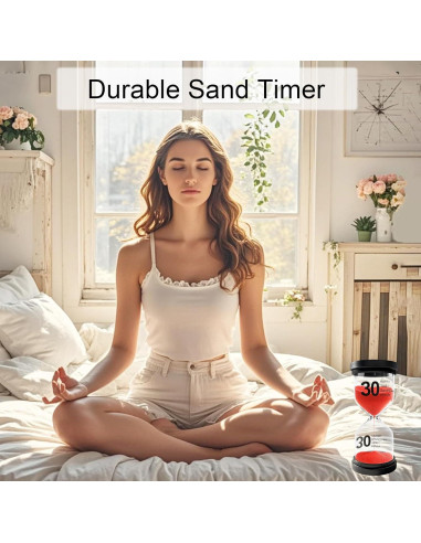 Reloj de Arena YLTIMER 1 Minuto Acrílico Rojo Duradero