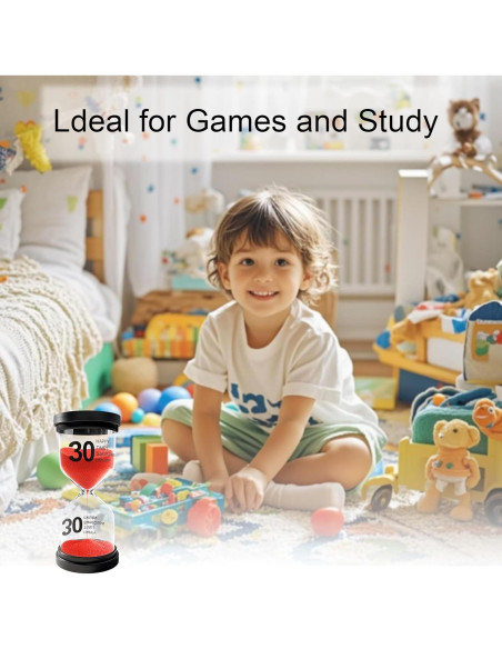 Reloj de Arena YLTIMER 1 Minuto Acrílico Rojo Duradero