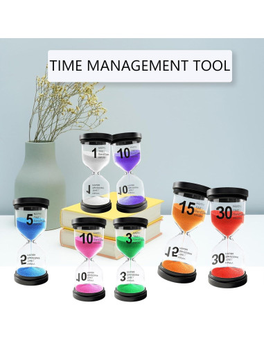 Reloj de Arena YLTIMER 1 Minuto Acrílico Rojo Duradero