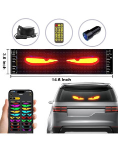 Panel LED Programable Ojos del Diablo Nfutreon 37.1x9.1cm 2