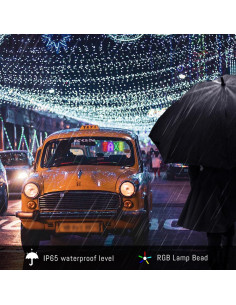 Cartel LED Programable JiazuGo 7.62x17.78cm Bluetooth RGB 2