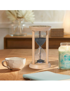 Reloj de Arena de Madera SuLiao 1 Minuto Negro para Decoración 2