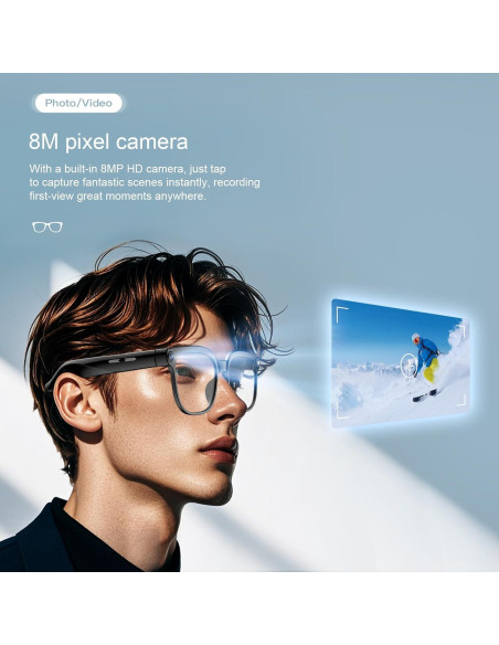 Gafas Inteligentes Dormiro YT-1010 con Cámara 8MP 4K Bluetooth