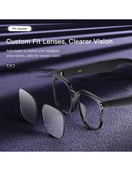 Gafas Inteligentes Dormiro YT-1010 con Cámara 8MP 4K Bluetooth