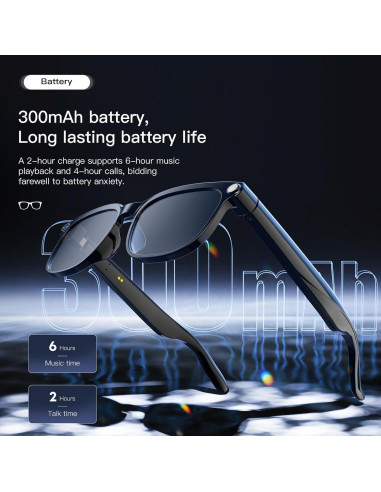 Gafas Inteligentes Dormiro YT-1010 con Cámara 8MP 4K Bluetooth