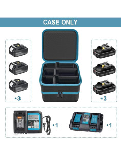 Funda de Almacenamiento para Baterías Tanmqin 10 Compartimentos 2