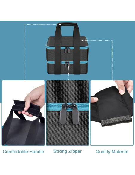 Funda de Almacenamiento para Baterías Tanmqin 10 Compartimentos