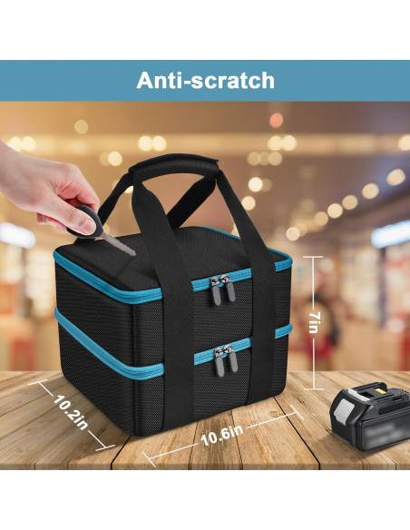 Funda de Almacenamiento para Baterías Tanmqin 10 Compartimentos