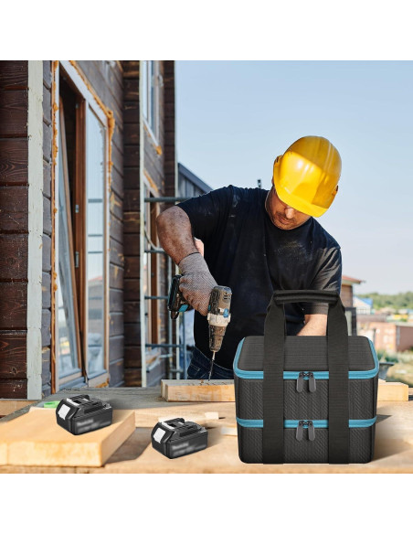 Funda de Almacenamiento para Baterías Tanmqin 10 Compartimentos