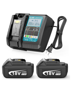 Batería y Cargador Makita 18V 6.0Ah 2 Pcs BL1860
