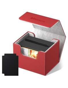 Caja de Barajas Mlikero Rojo para 100+ Cartas TCG
