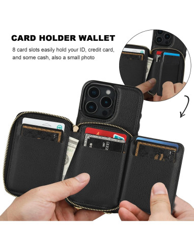 Cartera Bocasal con Bloqueo RFID para iPhone 16 Pro Max