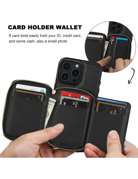 Cartera Bocasal con Bloqueo RFID para iPhone 16 Pro Max