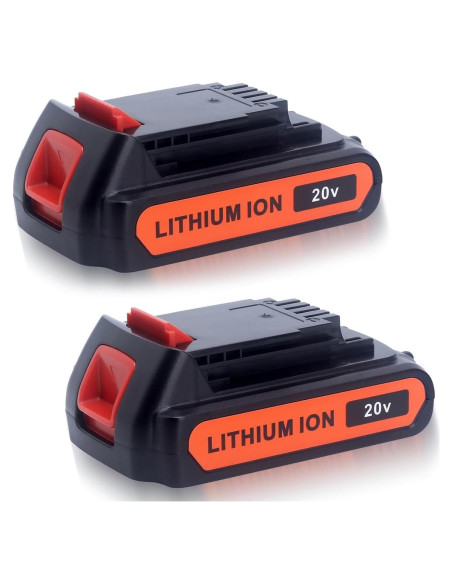 Baterías de Litio 20V Black & Decker LBXR20 - Paquete de 2