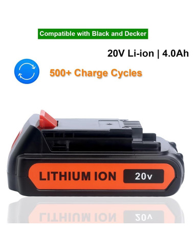 Baterías de Litio 20V Black & Decker LBXR20 - Paquete de 2