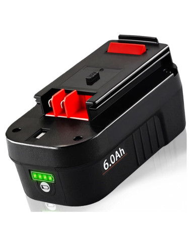 Batería de iones de litio 6.0Ah TenHutt para Black & Decker 18V