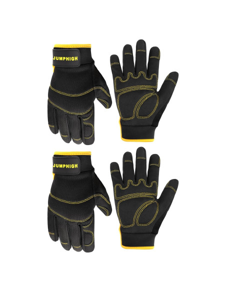 Guantes de Trabajo JUMPHIGH para Mujeres - 2 Pares, Talla S