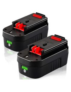 Batería de Litio TenHutt 18V 3.0Ah 2Pack para Black & Decker