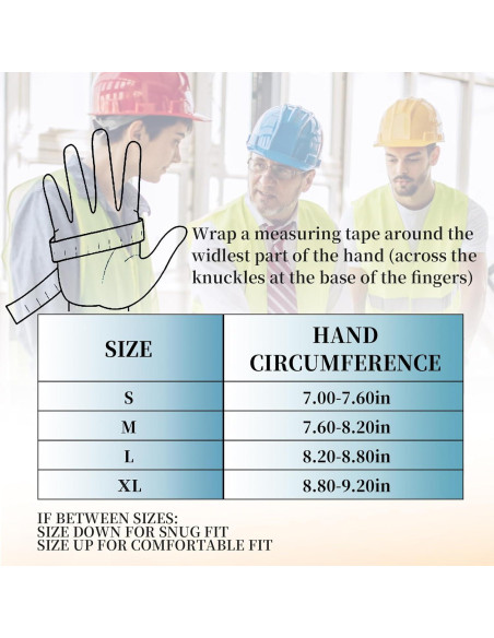 Guantes de Trabajo JUMPHIGH para Mujeres - 2 Pares, Talla S